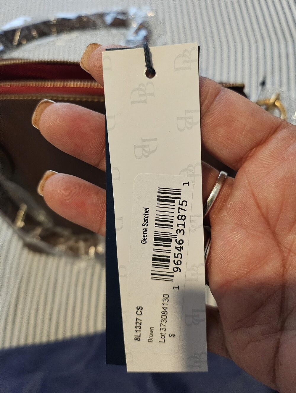Dooney & Bourke Brown Leather Geena Satchel with Crossbody Strap NWT & Dust Bag - Picture 6 of 6